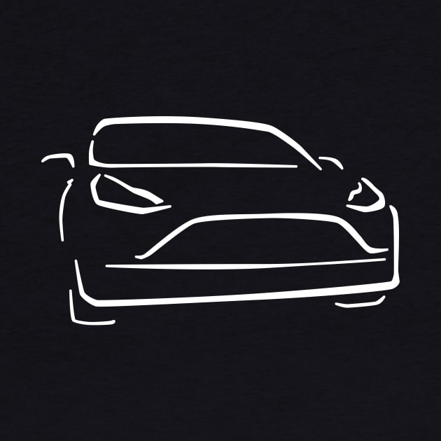 Electric Car Abstract Drawing by Shannon Marie